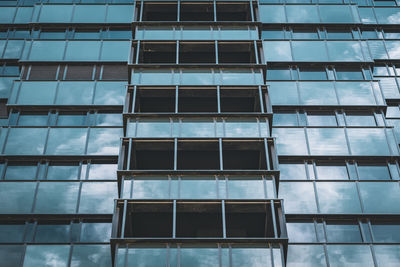 Low angle view of glass building