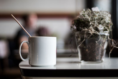 Close-up of drink on table