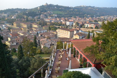High angle view of a city