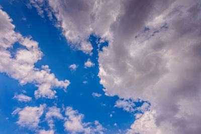 Low angle view of clouds in sky