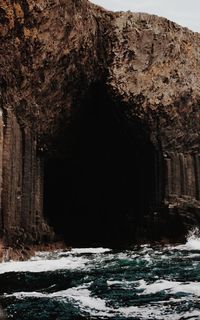 Rock formation in cave