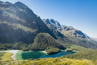 Scenic view of mountain against sky