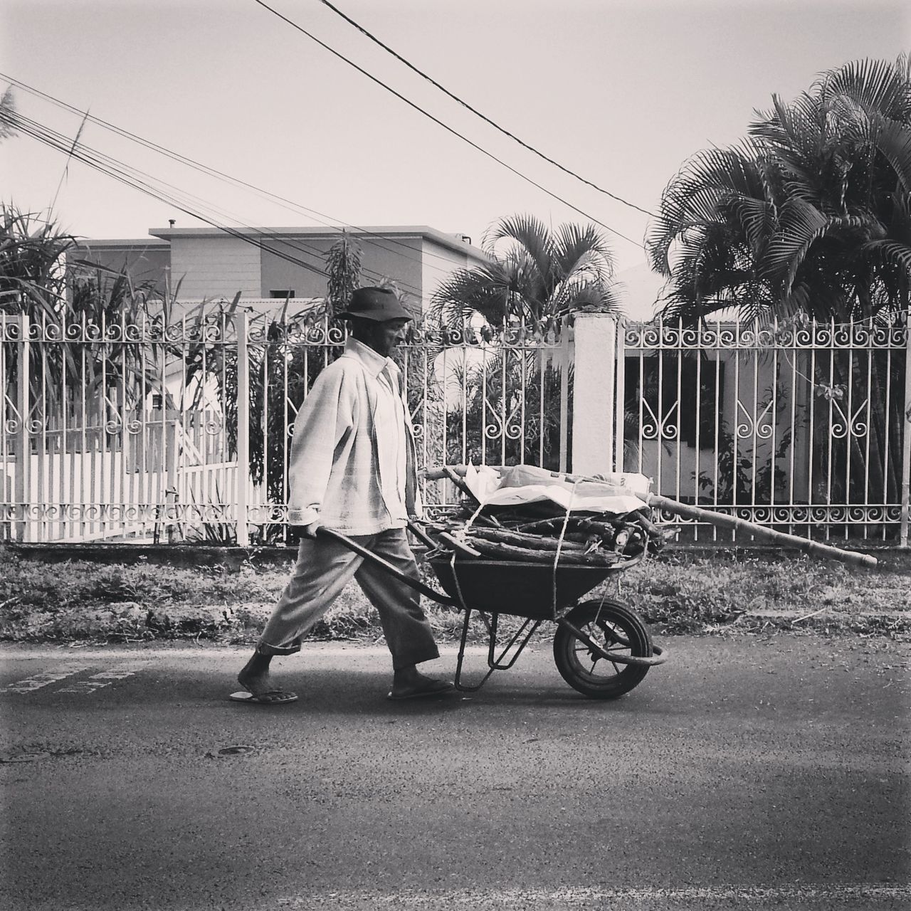 transportation, mode of transport, men, land vehicle, lifestyles, bicycle, full length, building exterior, street, leisure activity, architecture, built structure, riding, casual clothing, rear view, road, day, side view