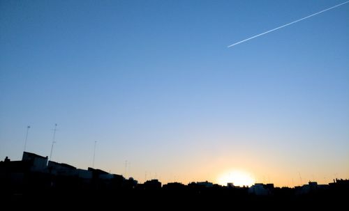 Scenic view of sky at sunset