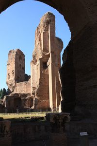 Low angle view of historical building
