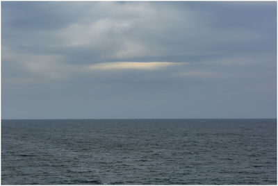 Scenic view of seascape against sky