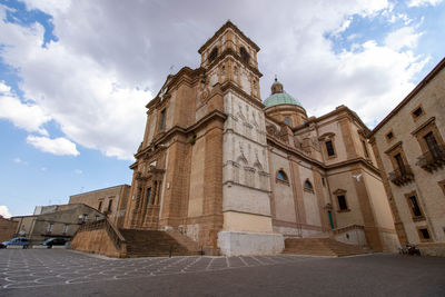 Low angle view of historic building against sky