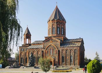 Facade of historic building against clear sky. armenian church  seven wounds