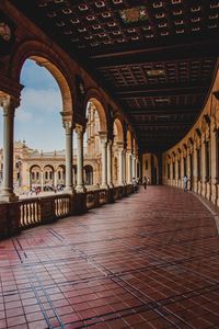 Corridor of historic building