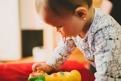 Close-up of baby hand