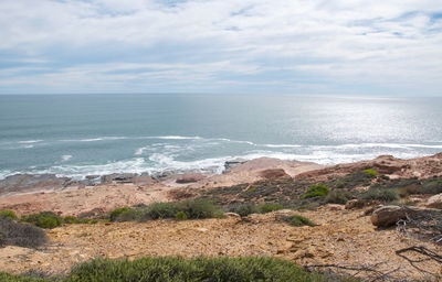 Scenic view of sea against sky