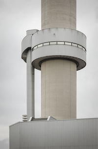 Low angle view of lighthouse against sky