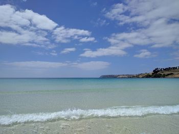 Scenic view of sea against sky