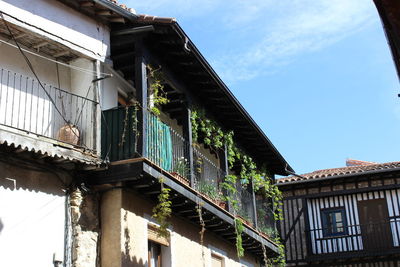 Low angle view of buildings against sky