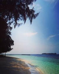 Scenic view of sea against sky