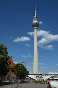 Low angle view of eiffel tower