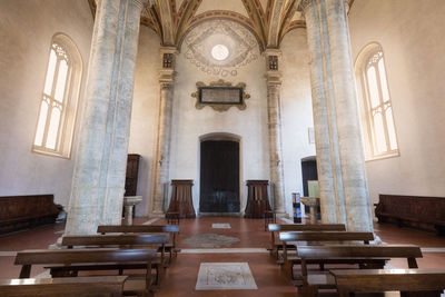 Interior of church