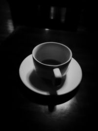 Close-up of coffee on table