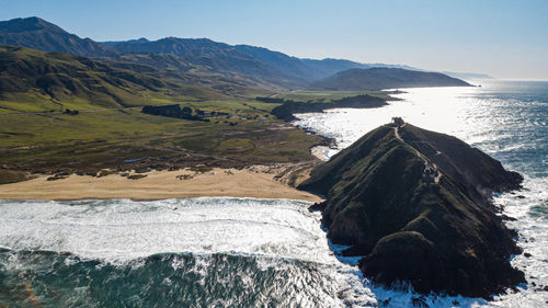 Aerial view of sea