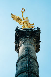 Low angle view of statue