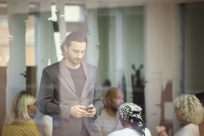 Business people having meeting in office