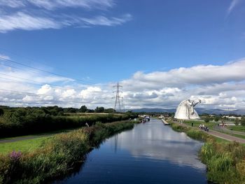 Kelpies sculpture in falkirk, scotland