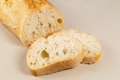 Close-up of bread in plate