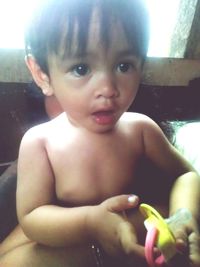 Portrait of cute baby girl