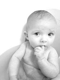 Portrait of cute baby