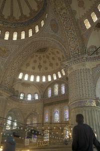 Low angle view of ceiling of church