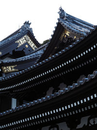 Low angle view of temple