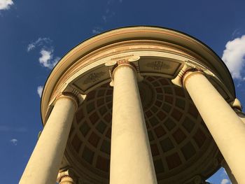 Low angle view of cathedral against sky in city