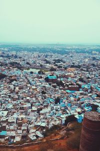 High angle view of cityscape