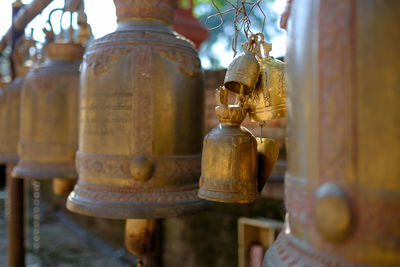 Close-up of old bell