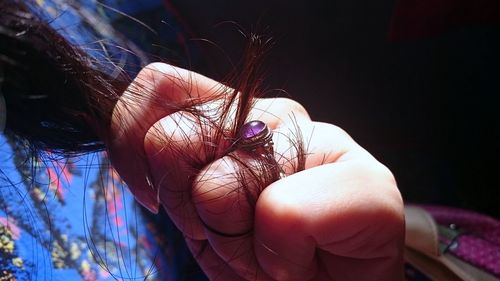 Close-up of hand