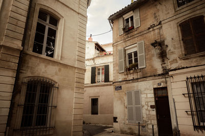 Low angle view of old building