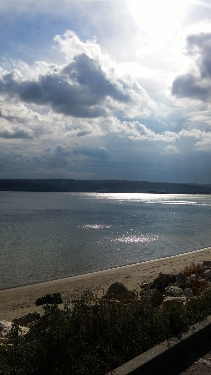 sea, horizon over water, water, beach, sky, scenics, tranquility, cloud - sky, tranquil scene, beauty in nature, shore, nature, sand, idyllic, cloud, cloudy, blue, coastline, outdoors, travel