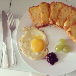 Close-up of food served in plate