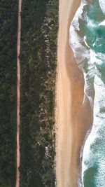 High angle view of beach against sky