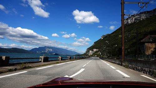 Road passing through mountains