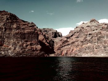Scenic view of mountain against sky