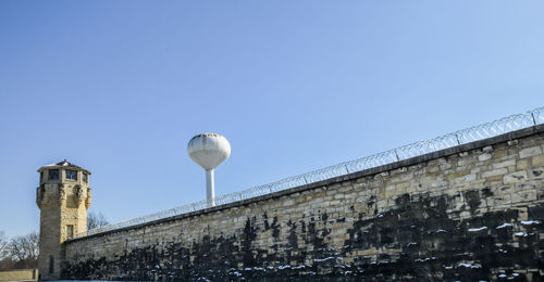 Abandoned prison wall