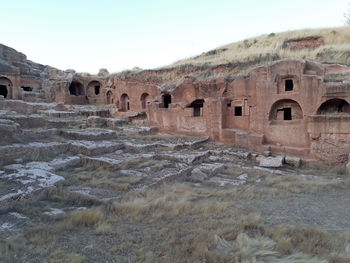 Old ruins against clear sky