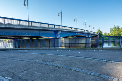 View of bridge against clear sky