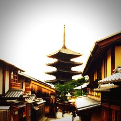 Low angle view of temple