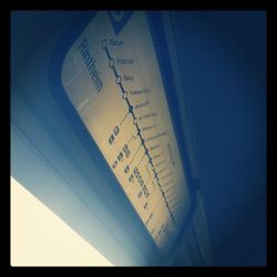 Close-up of text on wall