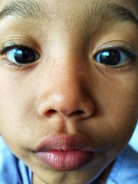 Close-up portrait of cute girl