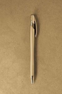 High angle view of pen on table