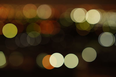 Defocused image of lights at night