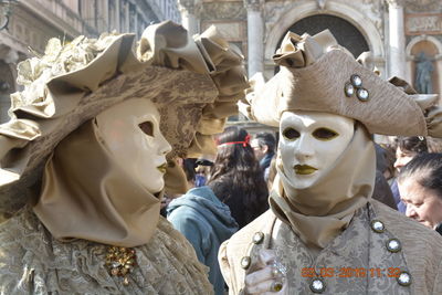 Group of people wearing mask